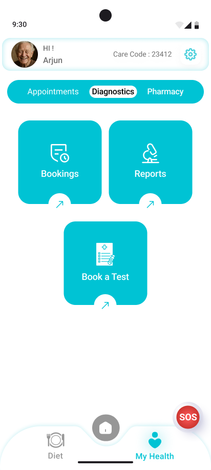 Clear navigation with large buttons and obvious next steps